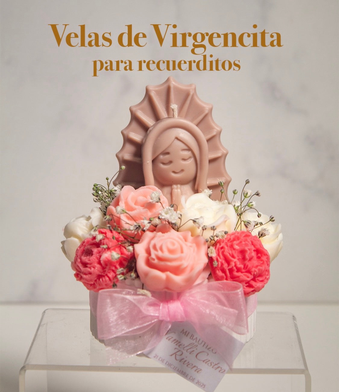 Vela Arreglo Virgen (paquete 10 piezas)