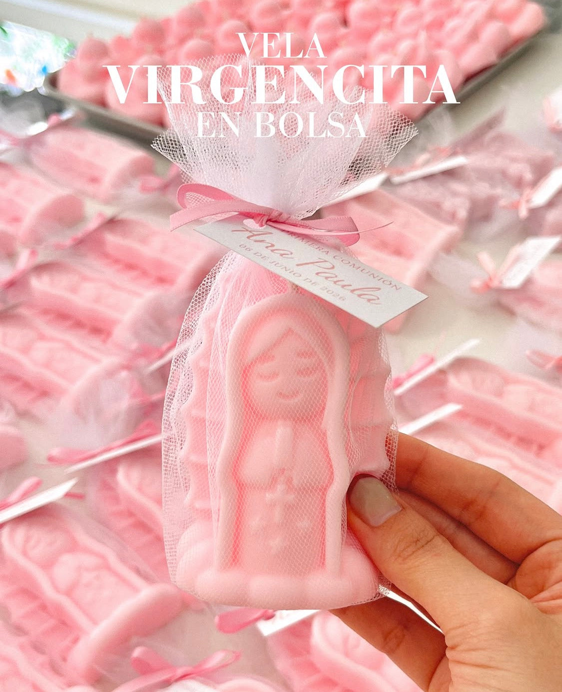 Vela virgen chica (Paquete 10 piezas)