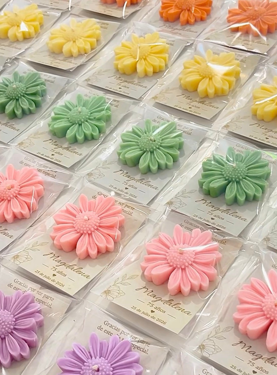 Velas margarita (paquete 10 piezas)