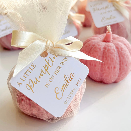 Vela calabaza (Paquete 10 piezas)