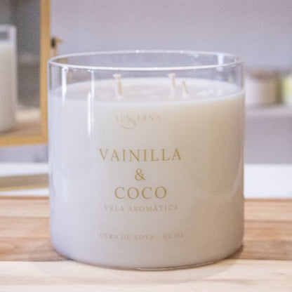 Vela luxury  62 oz - vainilla & coco